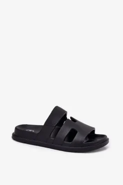 Best Evento Piankowe Klapki Damskie Czarne Dimelle Czarny