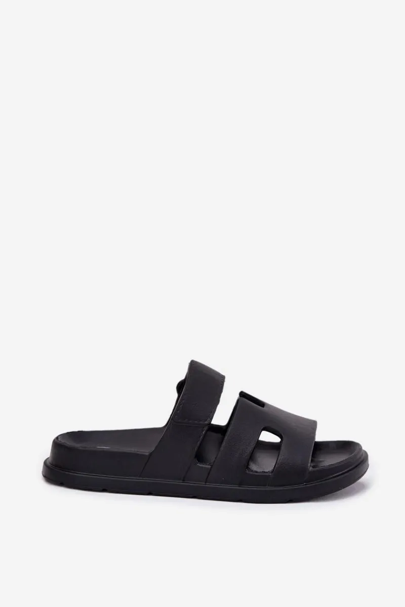 Best Evento Piankowe Klapki Damskie Czarne Dimelle Czarny