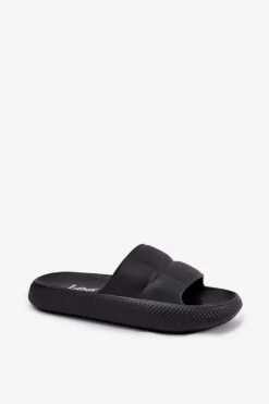 Piankowe Klapki Damskie MAYA SLIDER WOMEN LOW 50251016 Czarne Damskie Klapki Basenowe|Klapki Na Platformie