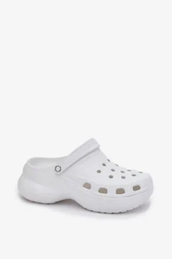 Sale Piankowe Klapki Damskie Na Masywnej Podeszwie Big Star RR274A119 Białe Damskie Klapki Damskie Big Star|Klapki Basenowe