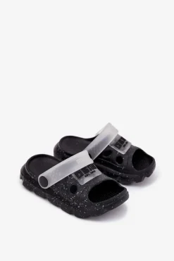 Big Star Shoes Piankowe Klapki Dziecięce Big Star RR374503 Czarne Czarny