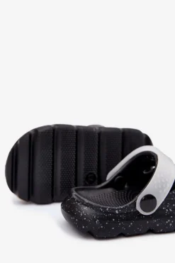 Big Star Shoes Piankowe Klapki Dziecięce Big Star RR374503 Czarne Czarny