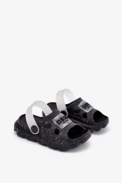 Big Star Shoes Piankowe Klapki Dziecięce Big Star RR374503 Czarne Czarny