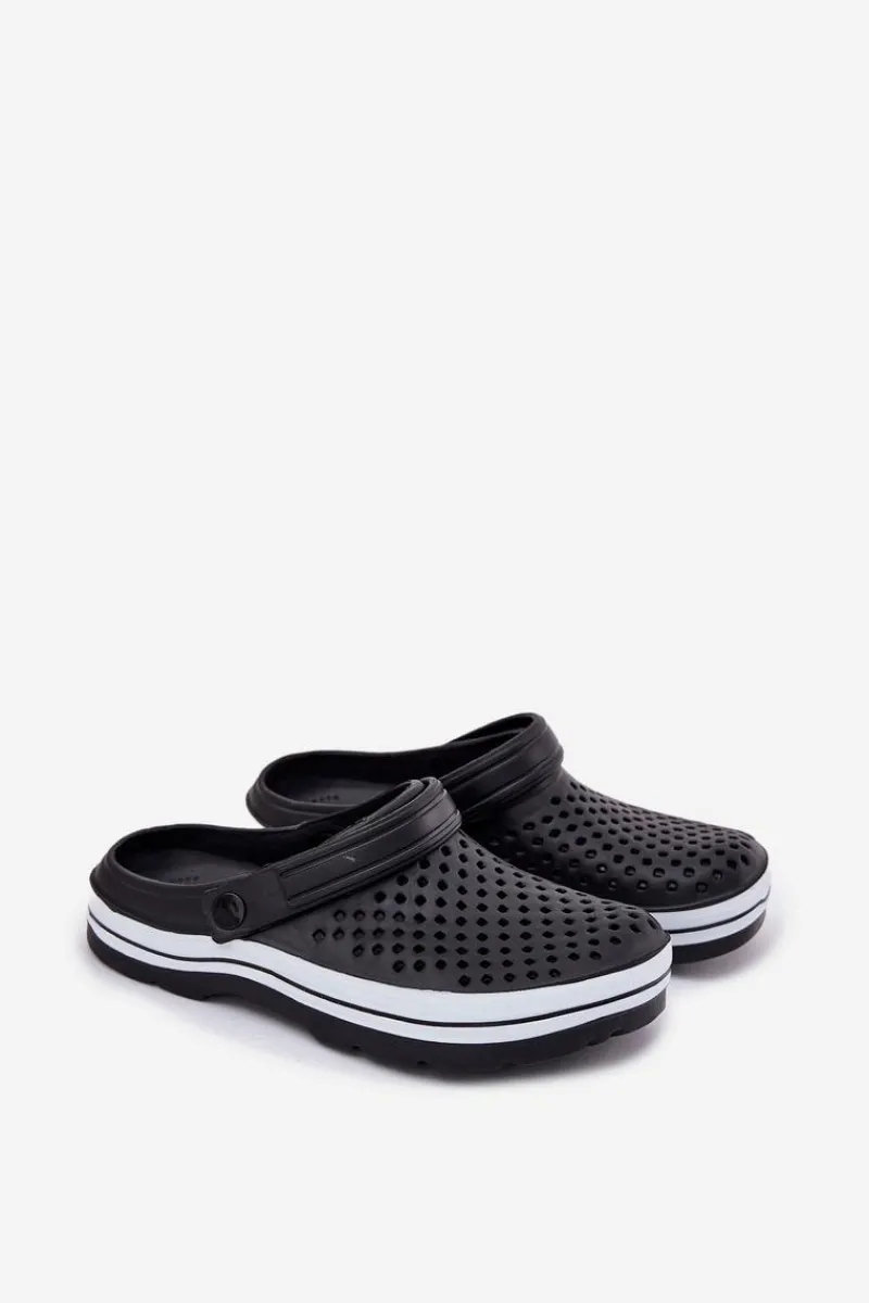 Evento Piankowe Klapki Męskie Czarne Maravena Czarny