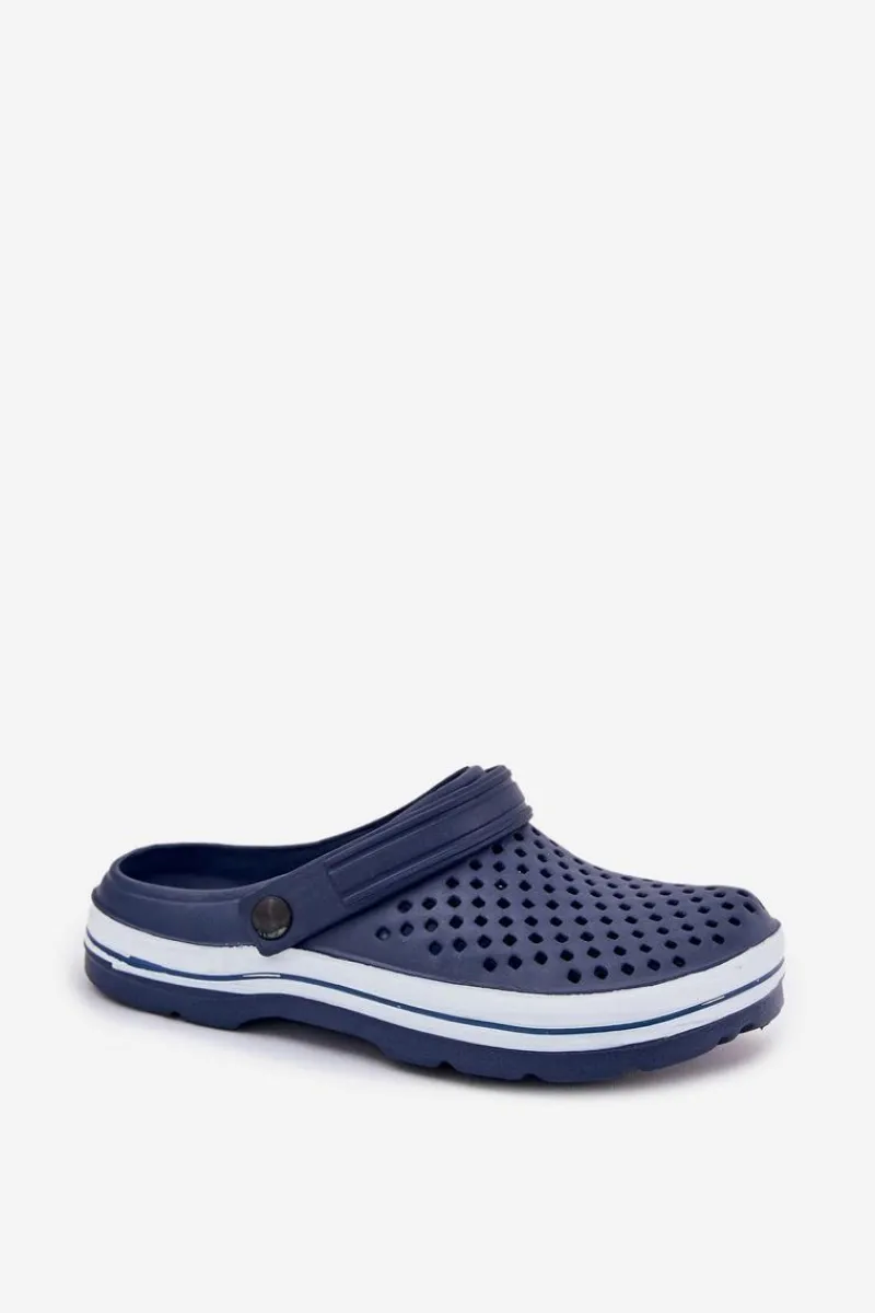 Klapki Męskie Klasyczne>Evento Piankowe Klapki Męskie Granatowe Maravena