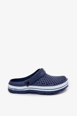Klapki Męskie Klasyczne>Evento Piankowe Klapki Męskie Granatowe Maravena