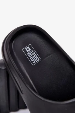 New Piankowe Klapki Męskie Z Logo Big Star RR174A012 Czarne Męskie Klapki Męskie Big Star|Klapki Męskie Klasyczne