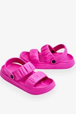 Sandały Płaskie|Klapki Basenowe></noscript>Boto Piankowe Klapki Sandałki Fuksja Lirell