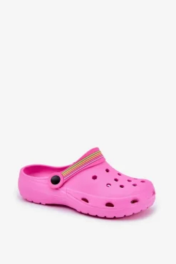 Outlet Piankowe Lekkie Klapki Dziecięce Różowe Maranelia Dzieci Dziewczęce