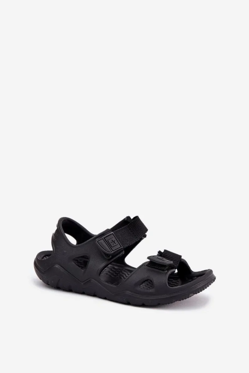 Chłopięce>Big Star Shoes Piankowe Sandały Dziecięce Big Star RR374513 Czarne Czarny