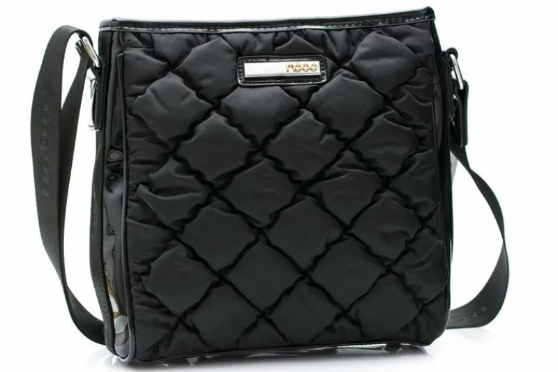 Hot Nobo Pikowana Czarna Torebka Listonoszka