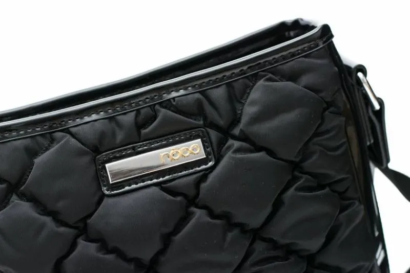 Hot Nobo Pikowana Czarna Torebka Listonoszka