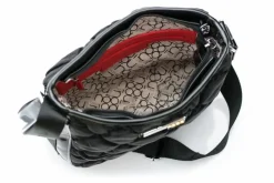 Hot Nobo Pikowana Czarna Torebka Listonoszka