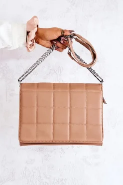 Best Boto Pikowana Listonoszka Beżowa Nerissa