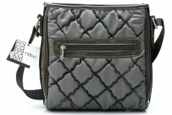 Torebki Nobo|Listonoszki>Nobo Pikowana Szara Torebka Listonoszka