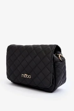 Best Pikowana Torebka Listonoszka NBAG-R3171-C020 Czarna Torebki Nobo|Torebki Klasyczne