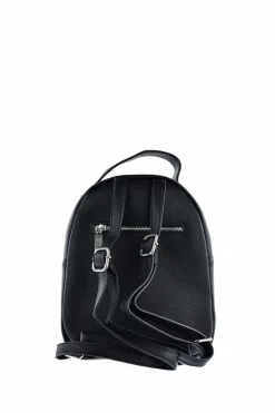 Clearance Big Star Shoes Pikowany Skórzany Plecak Big Star KK574059 Czarny