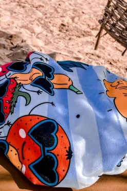 Hot Boto Plecak Torba Ręcznik 3w1 Paski Biało-Niebieskie