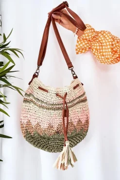 Clearance Nobo Pleciona Torebka Listonoszka XK0430 Beżowa