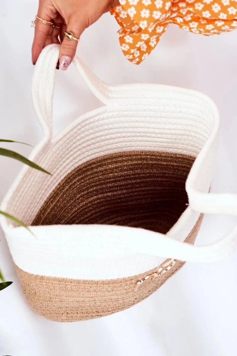 Torebki Plażowe|Torebki Nobo>Nobo Pleciona Torebka Shopper Do Ręki XK0130 Beżowa