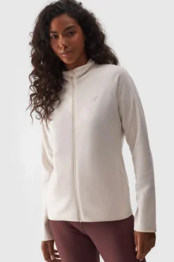 Outlet 4F Polar Damski Regular Ze Stójką WMM00TFLEF294-12S Kremowy