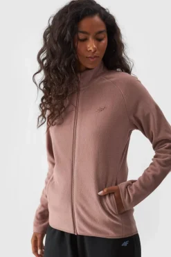 New 4F Polar Damski Regular Ze Stójką WMM00TFLEF294-83S Beżowy