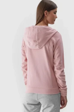 Bluzy Damskie|Odzież 4F></noscript>4F Polar Damski Z Kapturem AW23TFLEF147-65S Różowy