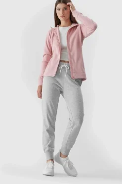 Bluzy Damskie|Odzież 4F></noscript>4F Polar Damski Z Kapturem AW23TFLEF147-65S Różowy