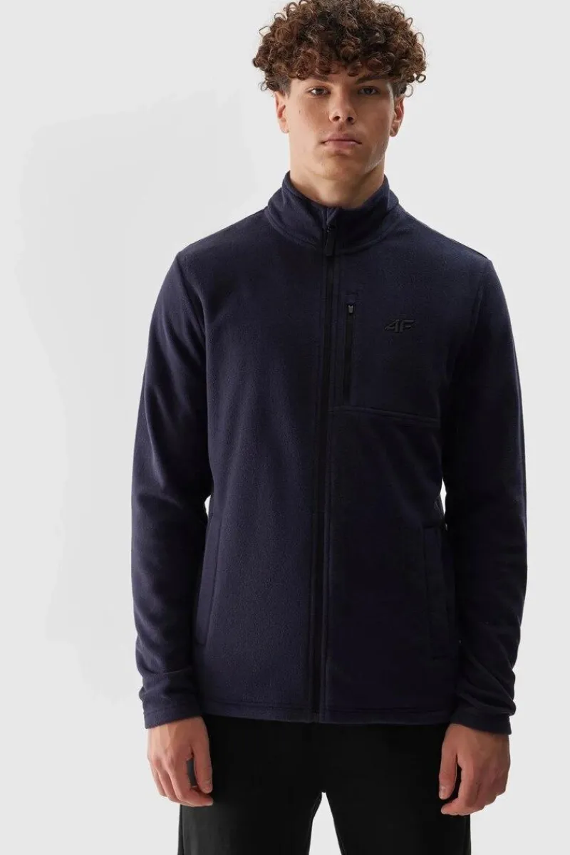 Hot 4F Polar Męski Ze Stójką Regular AW23TFLEM122-30S Granatowy