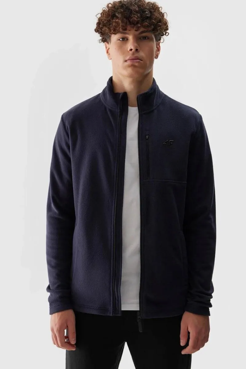 Hot 4F Polar Męski Ze Stójką Regular AW23TFLEM122-30S Granatowy