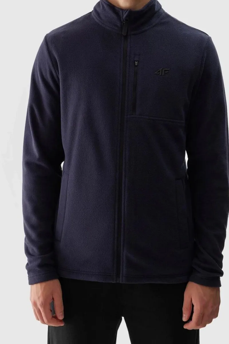 Hot 4F Polar Męski Ze Stójką Regular AW23TFLEM122-30S Granatowy