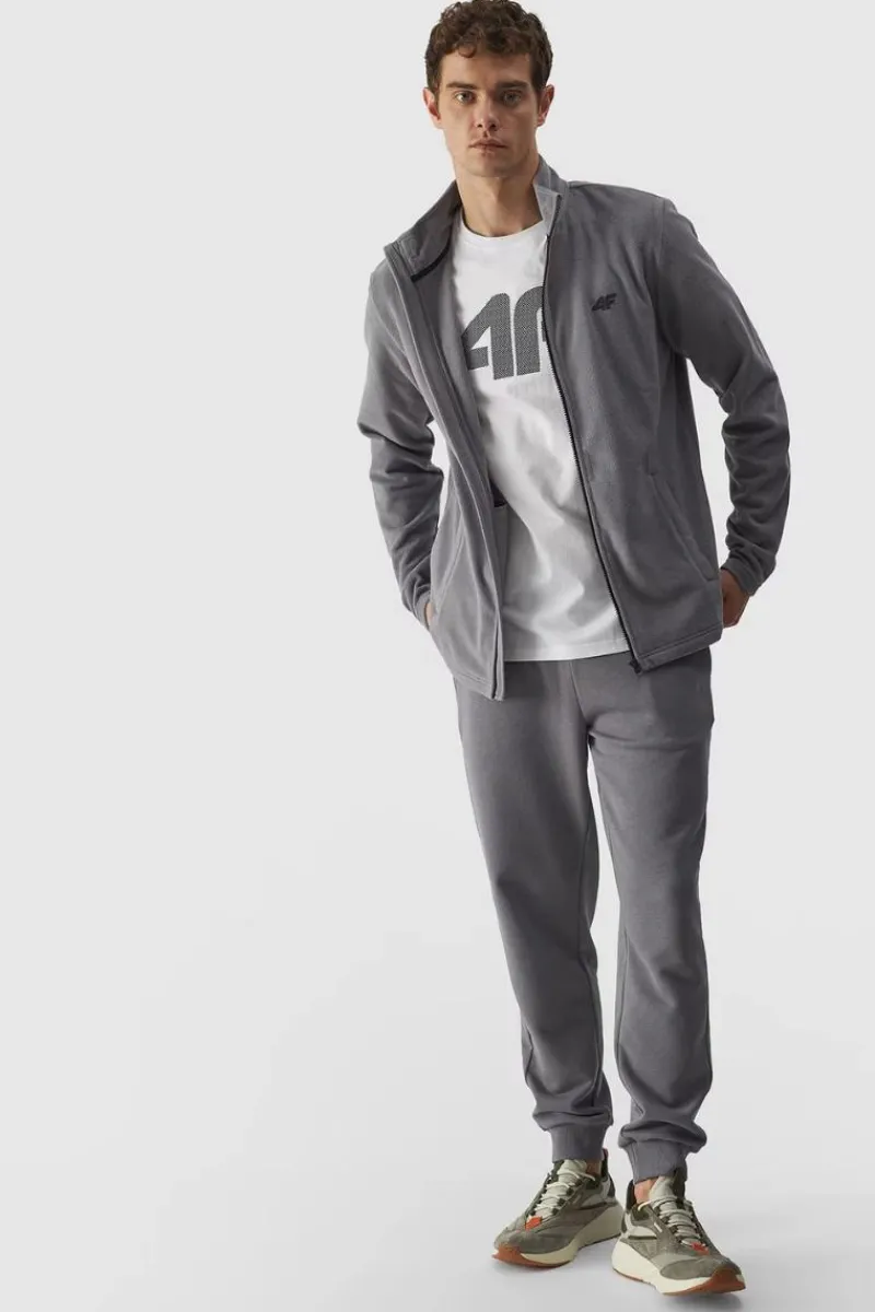 Clearance 4F Polar Męski Regular Ze Stójką WMM00TFLEM289-25S Szary