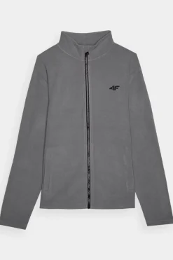 Clearance 4F Polar Męski Regular Ze Stójką WMM00TFLEM289-25S Szary