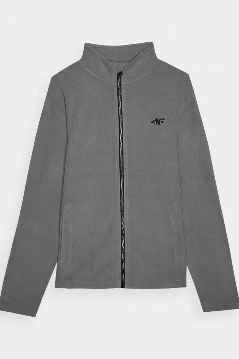 Clearance 4F Polar Męski Regular Ze Stójką WMM00TFLEM289-25S Szary