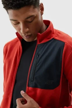 Outlet Polar Męski Ze Stójką Regular WAW24TFLEM250-70S Męskie Odzież 4F|Bluzy Męskie