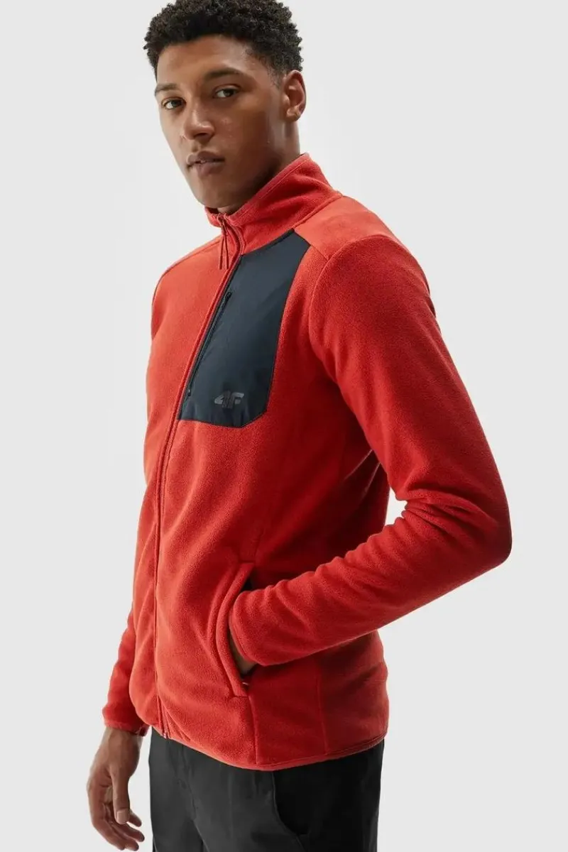 Outlet Polar Męski Ze Stójką Regular WAW24TFLEM250-70S Męskie Odzież 4F|Bluzy Męskie