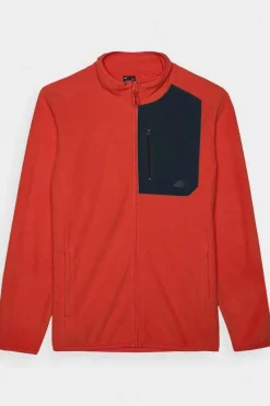 Outlet Polar Męski Ze Stójką Regular WAW24TFLEM250-70S Męskie Odzież 4F|Bluzy Męskie