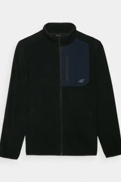 Hot 4F Polar Męski Ze Stójką Regular WAW24TFLEM250-20S Czarny