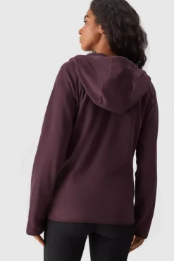 Sale Polar Z Kapturem Regular Damski WMM00TFLEF291-50S Fioletowy Damskie Bluzy Damskie|Odzież 4F