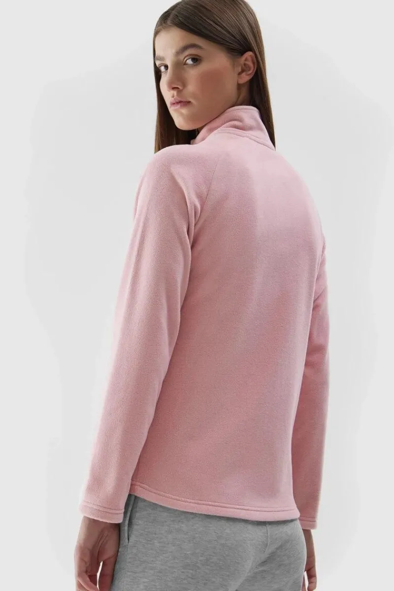 Hot Polar Ze Stójką Regular Damski AW23TFLEF146-65S Damskie Bluzy Damskie|Odzież 4F