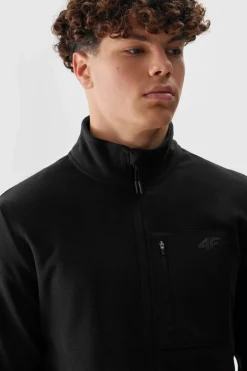 New 4F Polar Ze Stójką Regular Męski AW23TFLEM123-20S Czarny