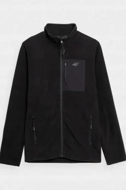 New 4F Polar Ze Stójką Regular Męski AW23TFLEM123-20S Czarny