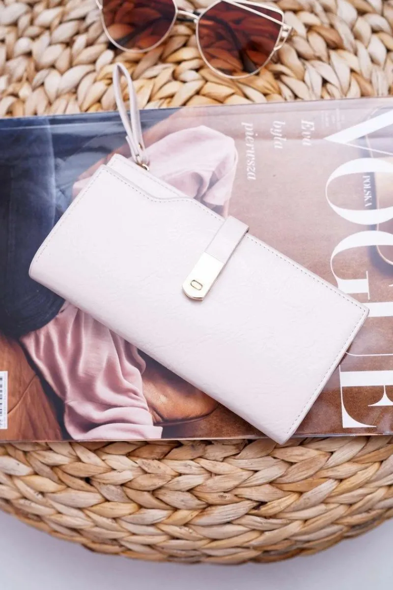 Best Boto Portfel Damski Duży Beżowy AD-64