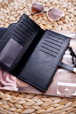 Sale Portfel Damski Duży Czarny AD-64 Portfele