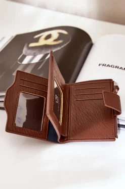 Boto Portfel Damski Eko Skórzany Jezorea Brązowy