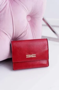 Best Boto Portfel Damski Klasyczny Mały Czerwony Na Magnes