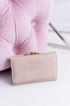 Best Boto Portfel Damski Klasyczny Mały Beżowy Na Bigiel