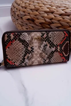 New Portfel Damski Brązowy NPUR-H0060-CM17 Portfele