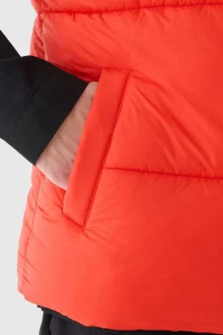 Best 4F Puchowy Bezrękawnik Męski WAW24TVJAM147-62S Czerwona