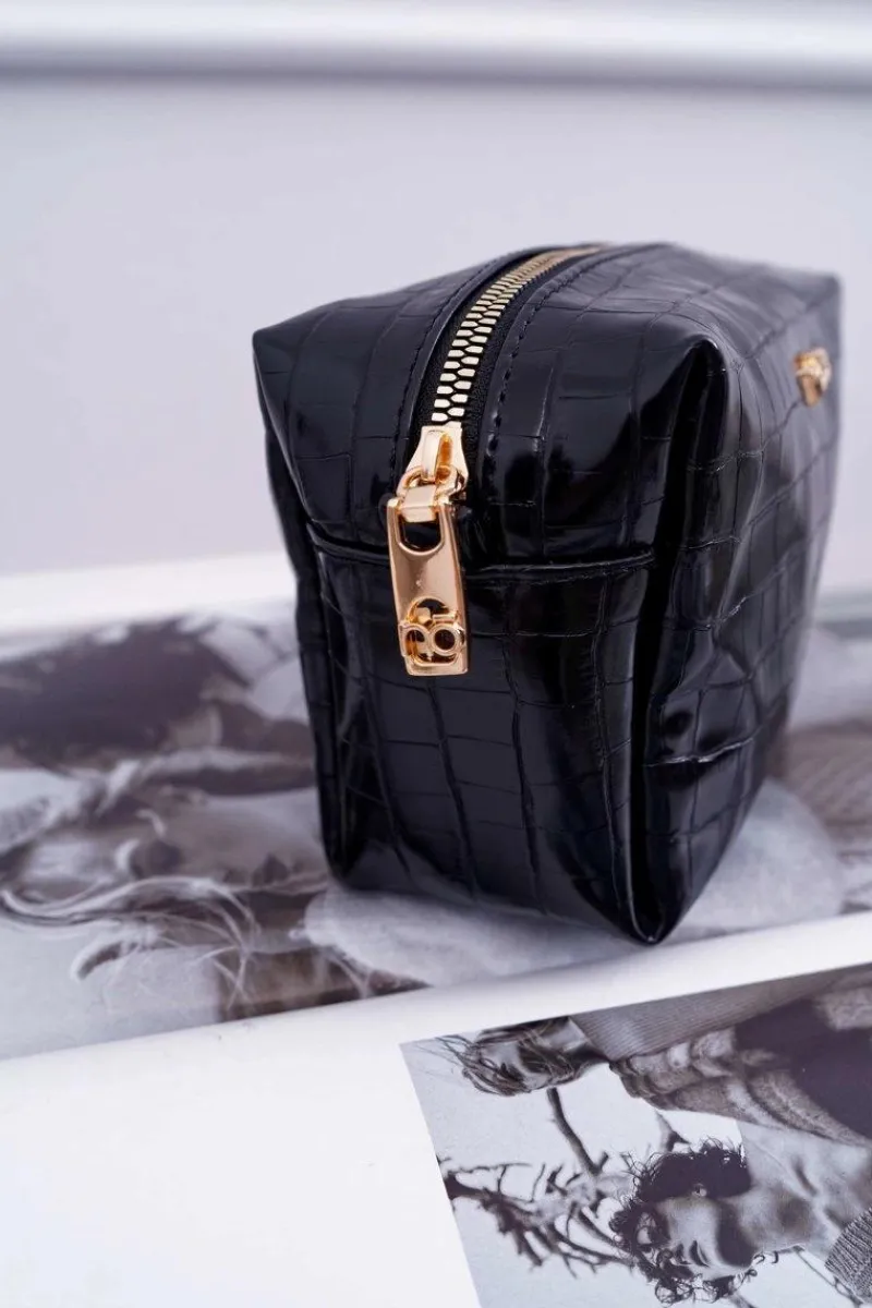 Średnia Damska Kosmetyczka Czarna NCOS-I0321-C020 Damskie Torebki Nobo|Kosmetyczki Damskie